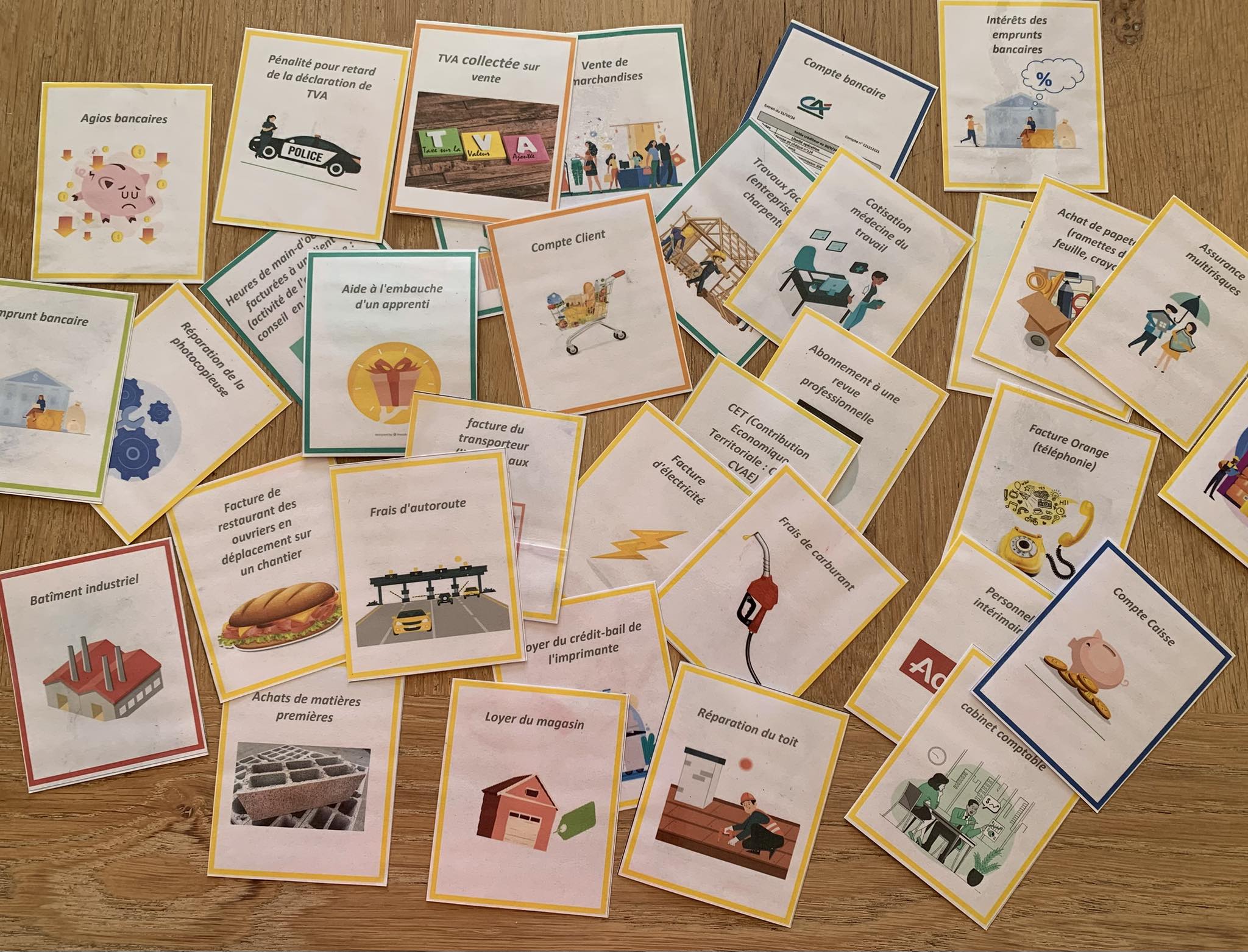 Cartes pédagogiques conçues par Anne-Laure Raichon